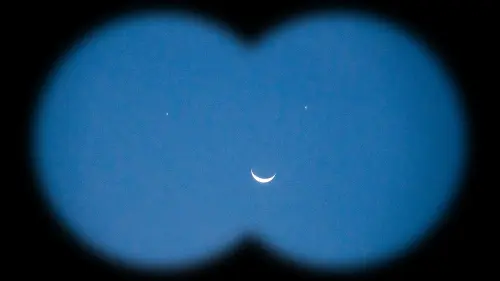 Venus, Saturn planet parade will make a rare smiley face with the crescent moon: Best time to see April 2025 triple conjunction