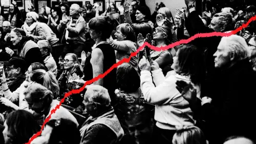 The viral reckoning at Republican town halls