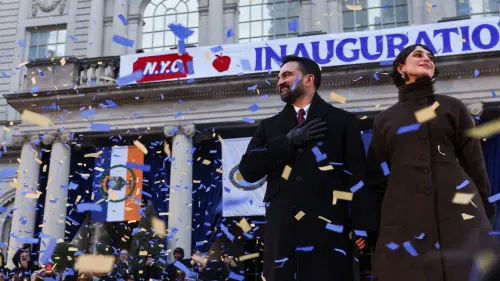 From boots to Bernie: Zohran Mamdani's inauguration served up many viral moments