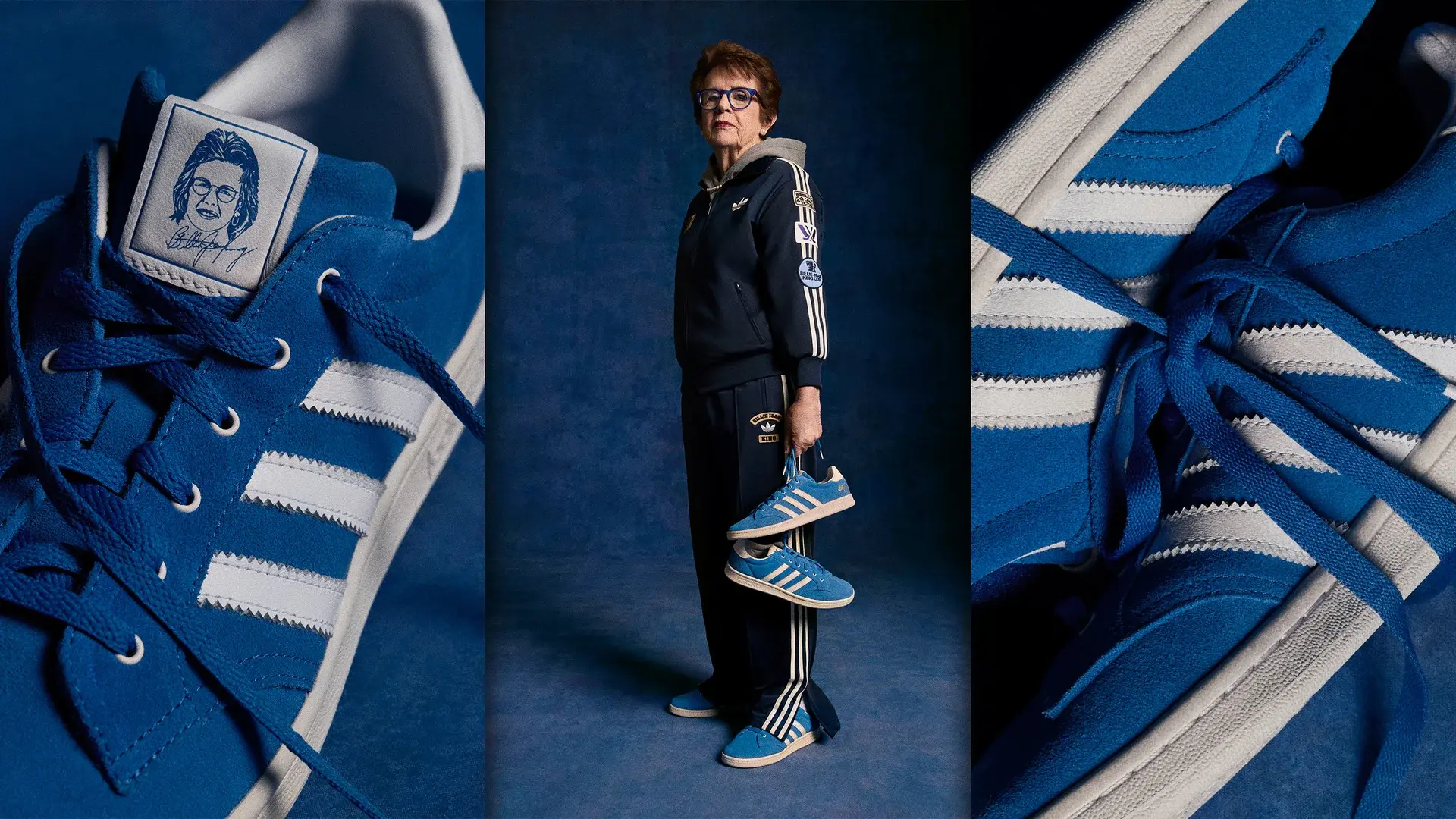 You can now buy Billie Jean King's famous blue suede shoes from Battle of the Sexes