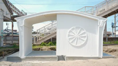 This 3D-printed train station in Japan took less than 6 hours to build