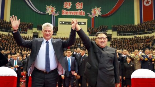 Bei „Massen-Spielen“: Spitzentreffen von Nordkorea und Kuba