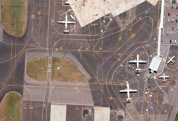 Fascinating Satellite Images of Airport Runways Via Google Maps