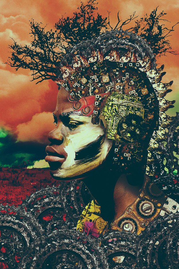 Intricate Photo Collage Portraits Inspired by the ‘Jua Kali’ Workers of Nairobi, Kenya