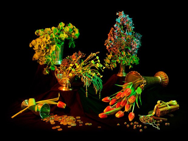 Photos of Multicolored Floral Arrangements Evoke Wiccan Spells