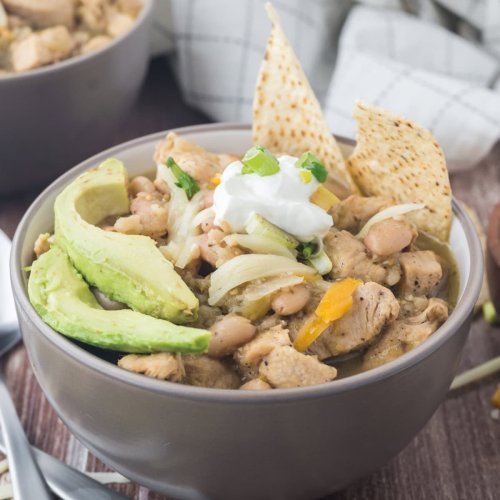 Green Chili Chicken Soup (Stovetop or Crockpot)