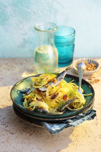 Spaghetti mit Sardinen