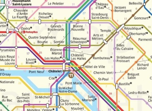 Marcher à Paris : la carte des temps de marche entre les stations de métro