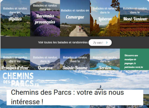 Chemins des Parcs : enquête auprès des randonneurs de la région Sud Provence-Alpes-Côte d’Azur