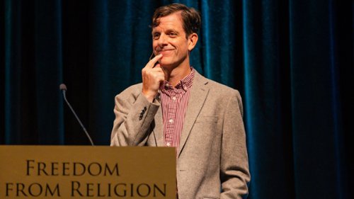 The first atheist billboard in Africa, and author Ryan T. Cragun