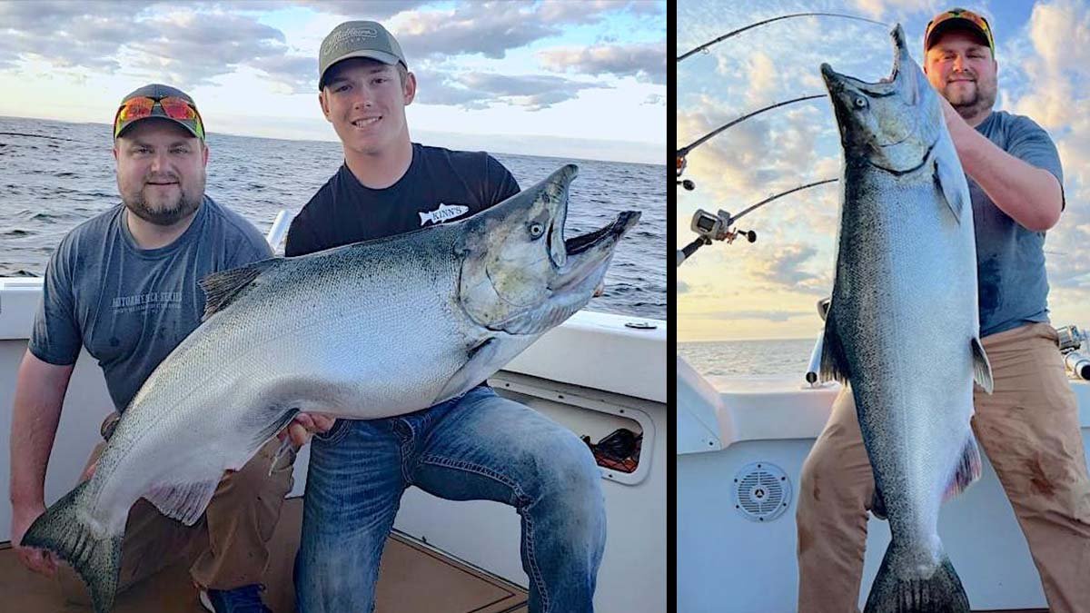 Angler Catches 40-Pound Chinook in Lake Michigan—Largest Salmon Caught in Wisconsin in Almost 30 Years