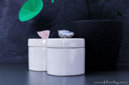 Luxus-Deko selber machen: DIY Kristalldosen