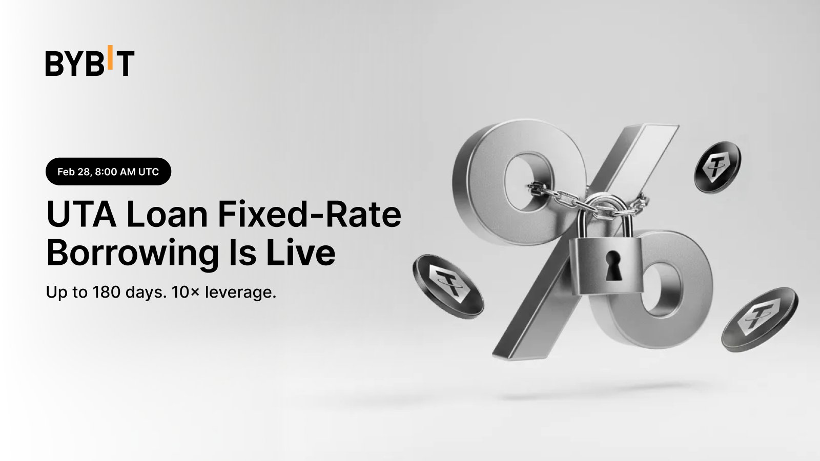 Bybit Introduces Fixed-Rate UTA Loans Offering Up to 10x Leverage and Up to 180-Day Borrowing