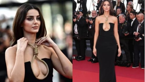 Cannes 2023: Iranian model sends message by wearing dress with noose around neck, what does it mean?