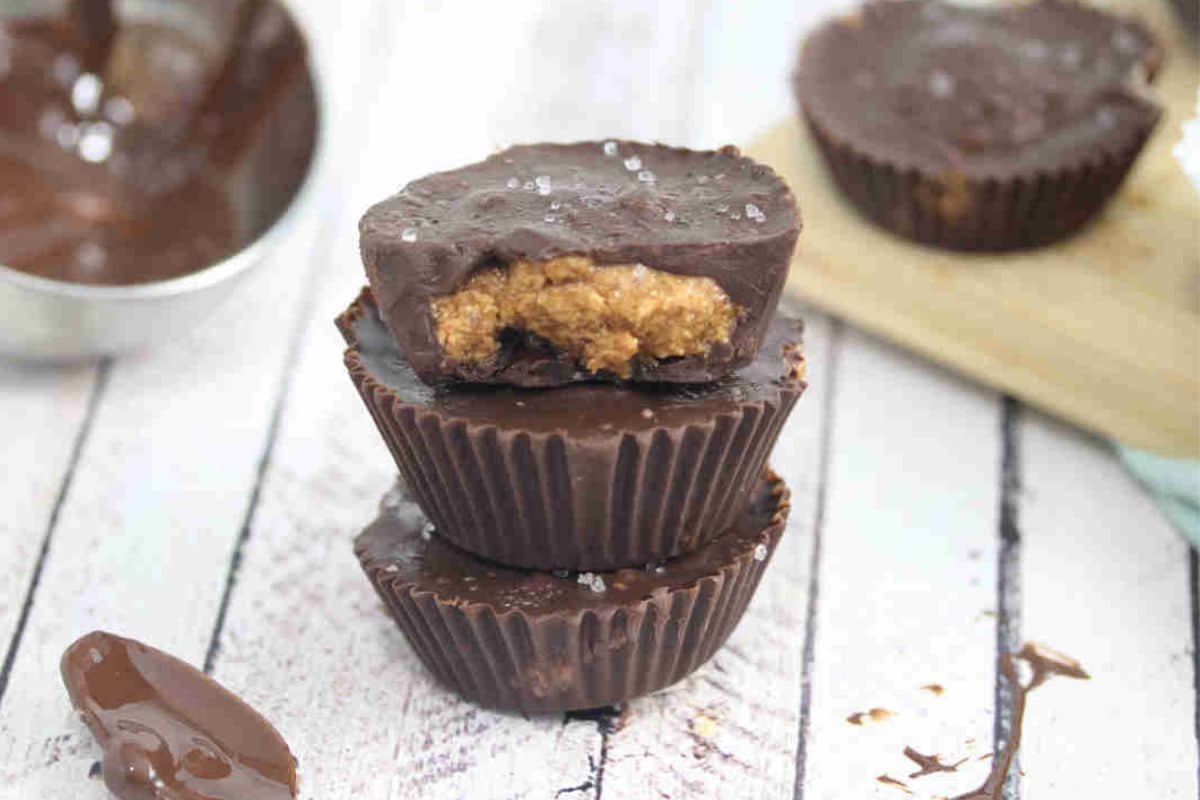 Chocolate Almond butter Protein Cups (no dairy)