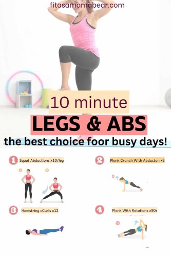 10 Minute Legs And Core Circuit For Moms
