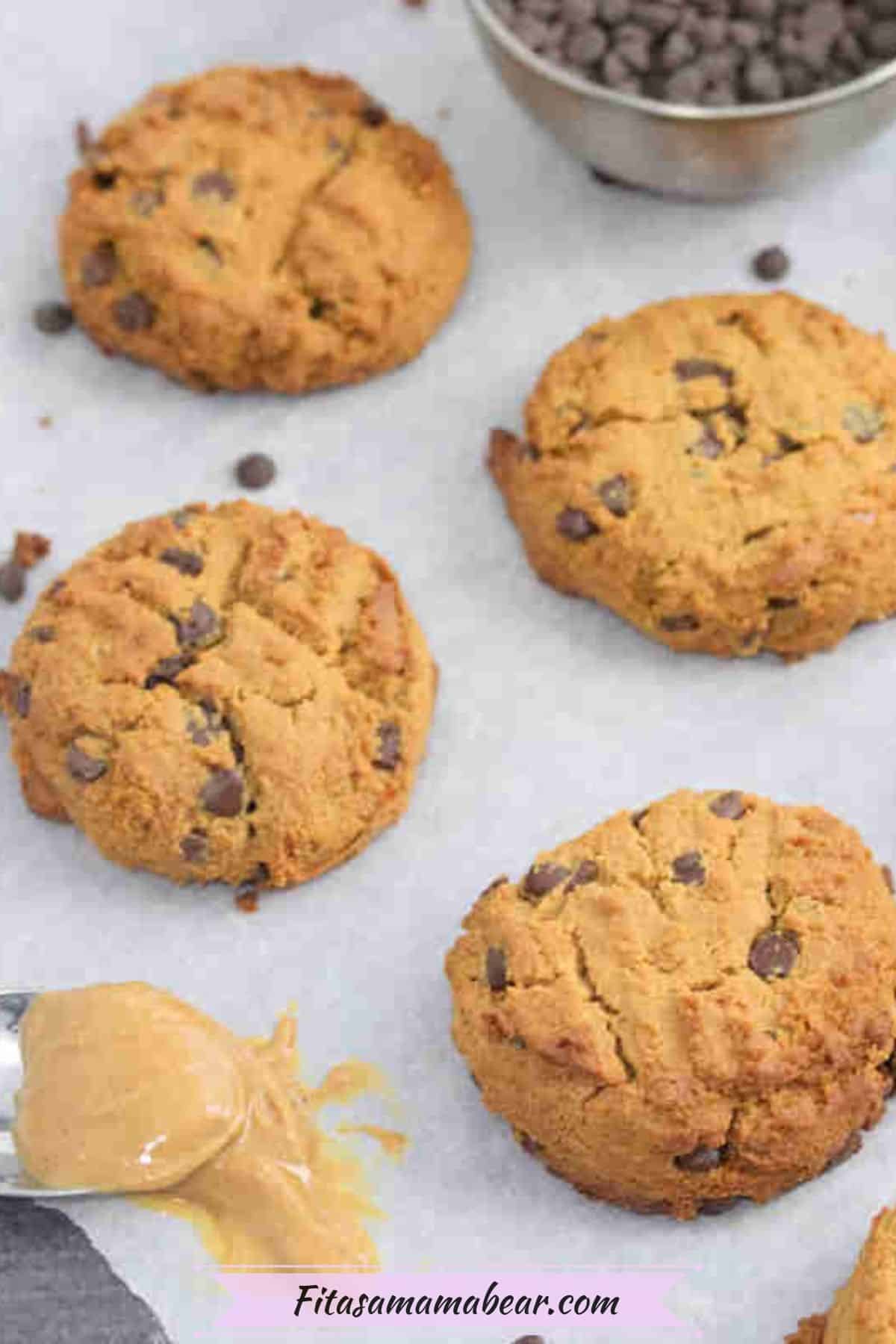 Peanut Butter Chocolate Chip Protein Cookies