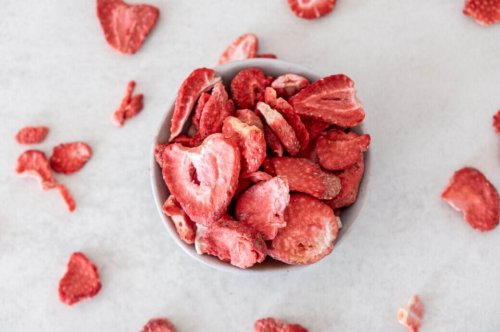 Bis zu 50 Prozent Zuckeranteil bei gefriergetrockneten Erdbeeren!