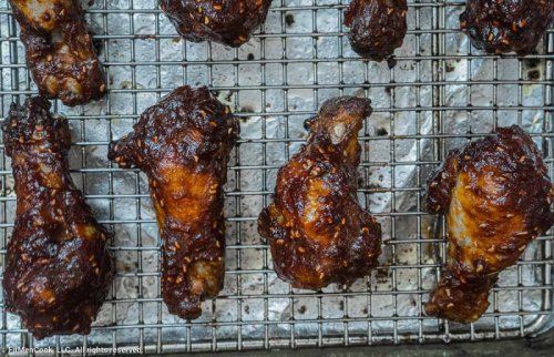Game Day Sticky Raspberry Chipotle Wings