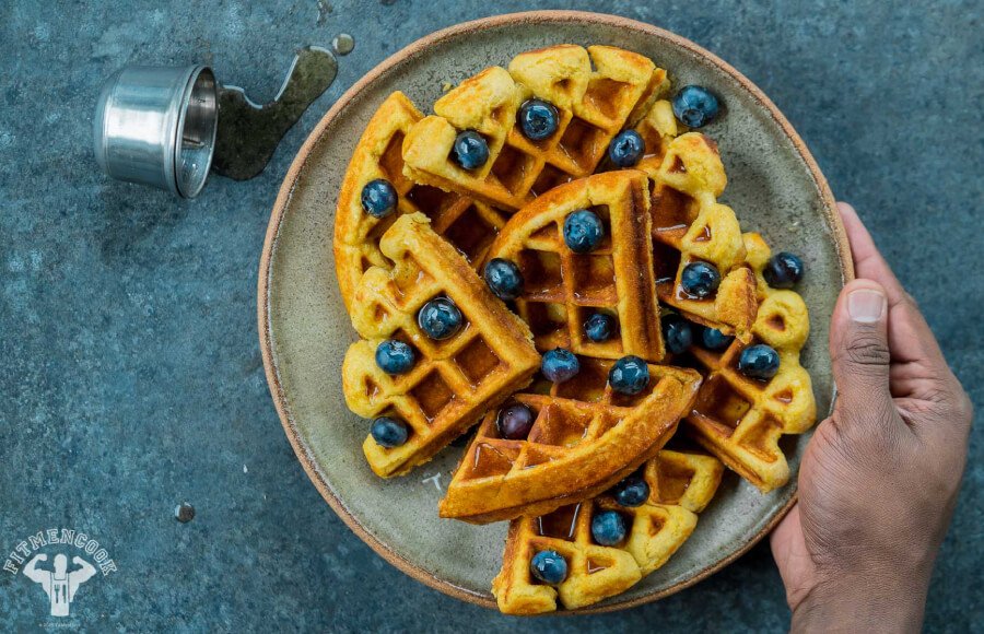 Quick Gluten-Free Protein Banana Waffles - Fit Men Cook