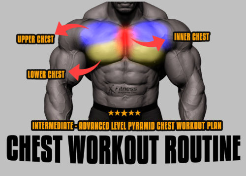 Intermediate And Advanced Level Pyramid Chest Workout Plan