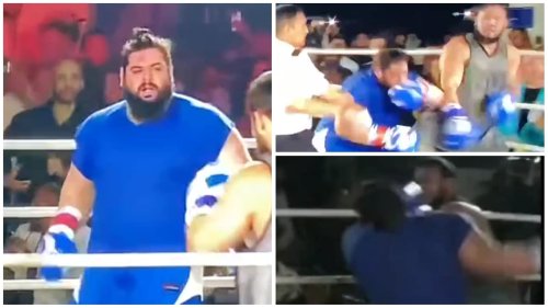 Iranian Hulk Issues Apology After Crushing First Round KO Loss In Boxing Debut