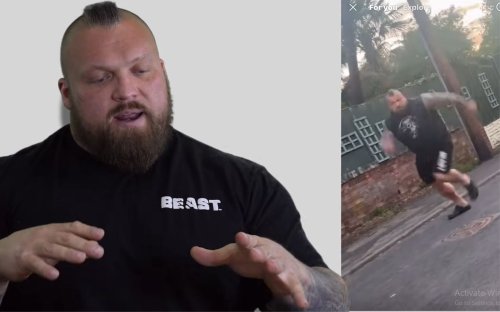 Eddie Hall Confronts Alleged Stalkers In Front of His Home; Releases Full CCTV Footage