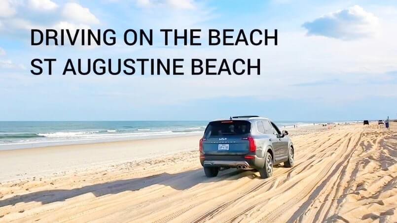 St Augustine Beach you can drive on 🌴 this is what it looks like! 🌴 Florida travel blog - Flashpacking America