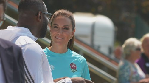 Kate goes head-to-head with rugby stars in new campaign
