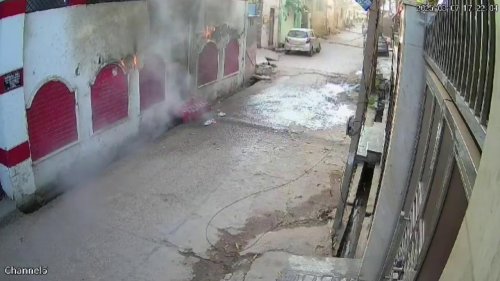 India: Transformer bursts into flames, creating powerful shockwave