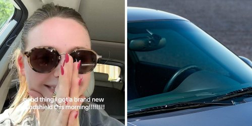 Woman Gets Brand-New Windshield. It Cracks That Day