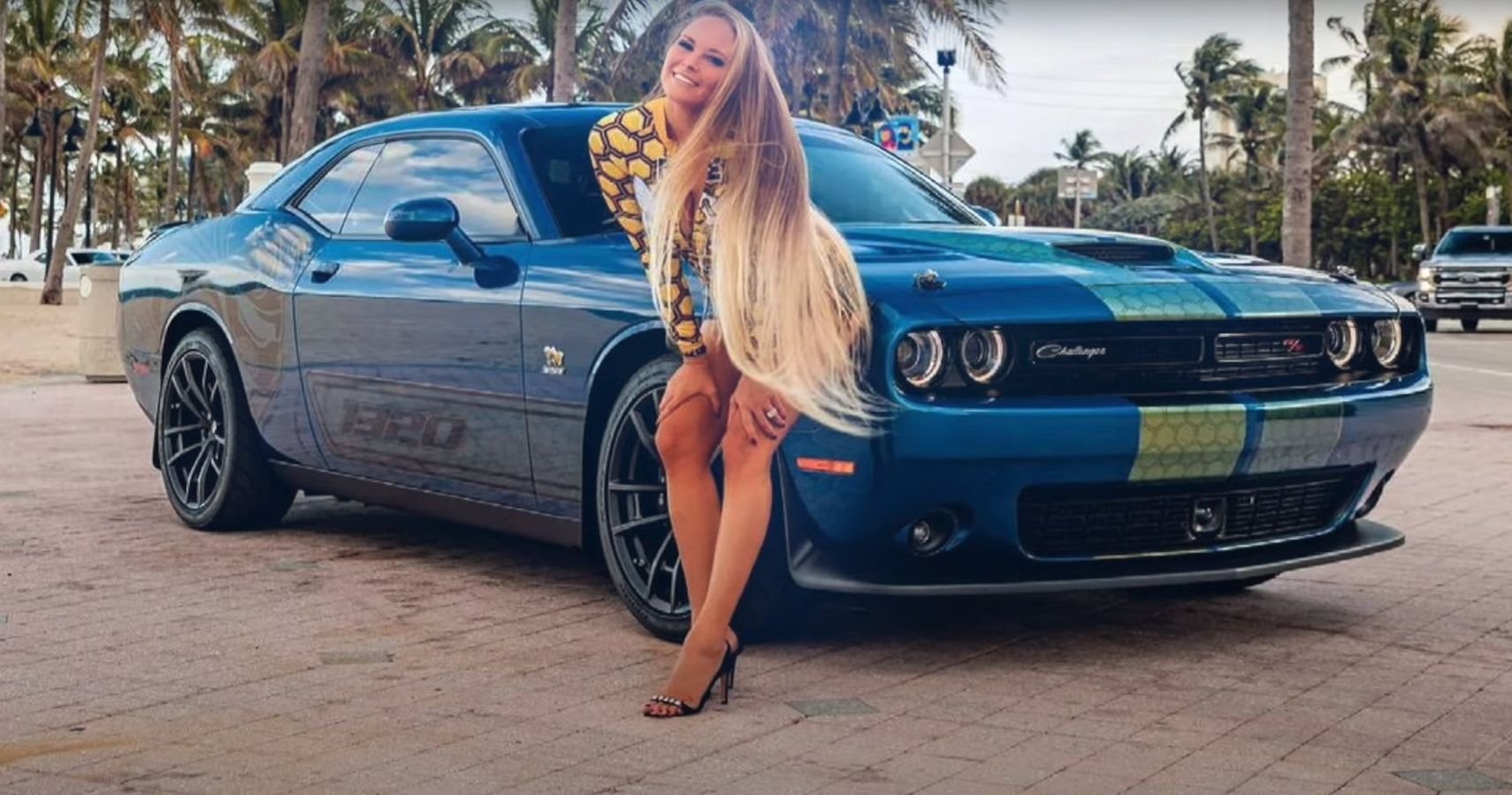 Playboy Playmate Audra Lynn Gets Her Dodge Challenger Wrapped