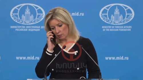 Russia spokesperson takes phone call during presser telling her not to comment on missile strike