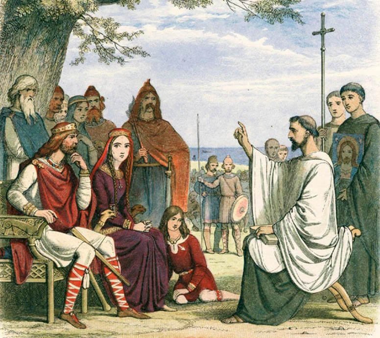 The Adoption Of Christianity By Anglo-saxons Pagans