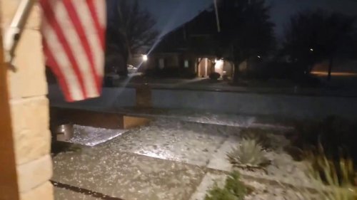 US: Hail Blankets Sachse as Tornado Causes Damage