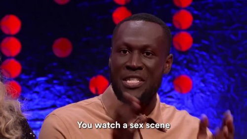 Stormzy quizzes Kate Hudson on intimate details of sex scenes