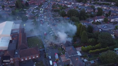Drone Footage Shows Destroyed Birmingham Home After Deadly Explosion