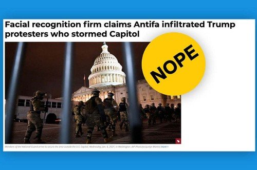 Misinformation and more about the assault on the U.S. Capitol