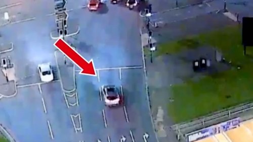 Drink-driver crashes £70,000 car into traffic lights in front of police