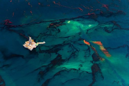From oil spills to climate change: aerial photos of our impact on the planet