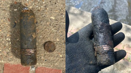 Fisher shocked to be told object he 'whacked with hammer' is WW1 artillery shell