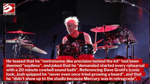 Josh Freese has joked he got "booted" from Foo Fighters for whistling 'My Hero' too much