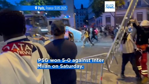 Two people killed and hundreds arrested in France during Champions League win celebrations