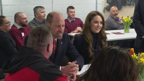 William and Kate attend Wales v England rugby match