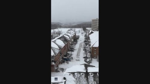 Timelapse Video Captures Motorist Struggling to Leave Street During Toronto Snowstorm