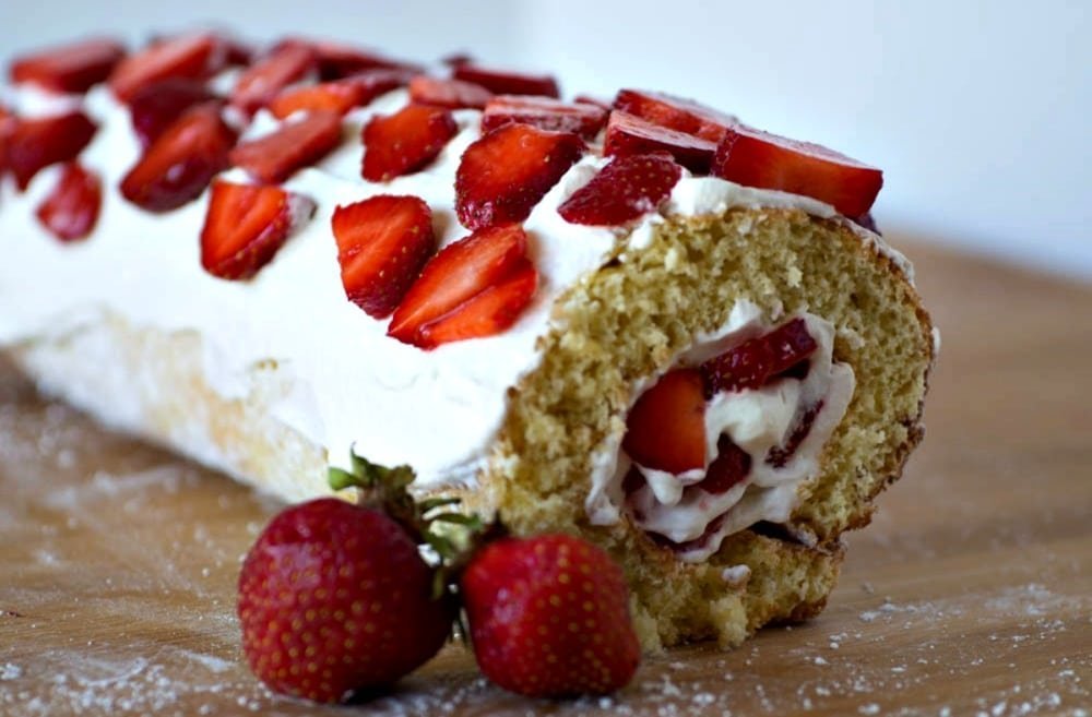 Strawberry Roll Cake