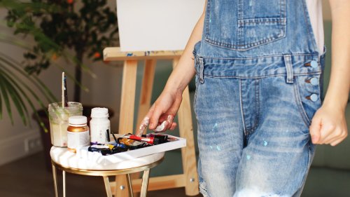The Common Household Liquid That'll Banish Paint Stains From Clothes