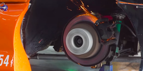 What happens when red hot rotors get wet?