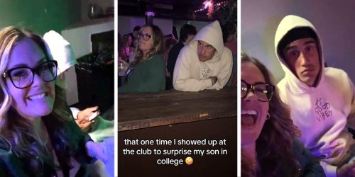 This "Boy Mom" Crashed Her Son’s College Night Out. People Have LOTS Of Thoughts