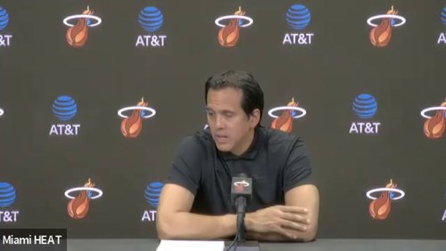 Miami Heat Coach Erik Spoelstra On Bam Adebayo's Aggressive Play Friday ...